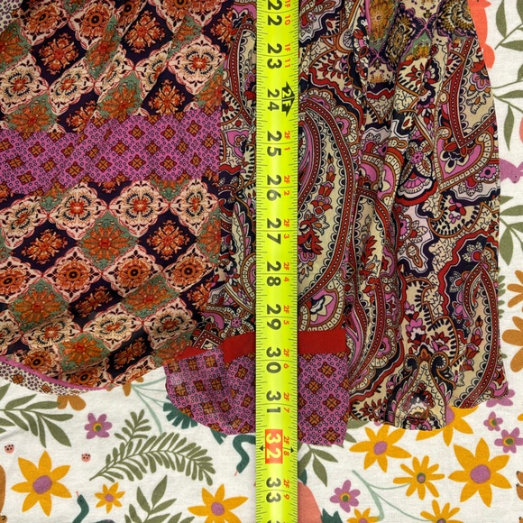 Boho Aakaa dress with patchwork design, size large - Picture 7 of 10